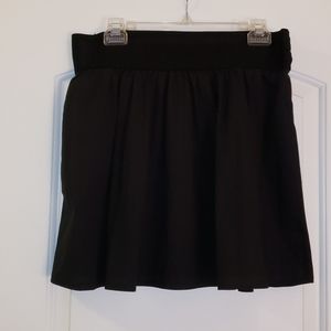 Black high waisted skirt